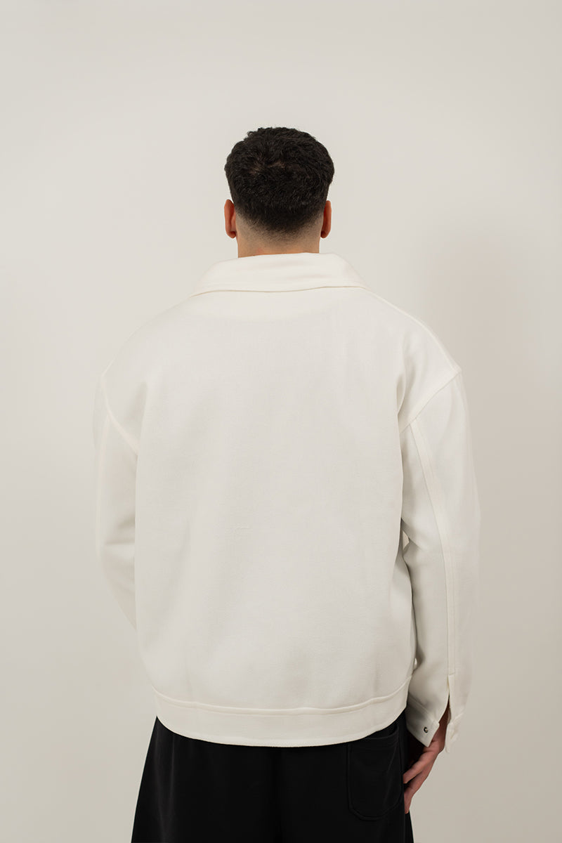 Boucle Textured Jacket Wool