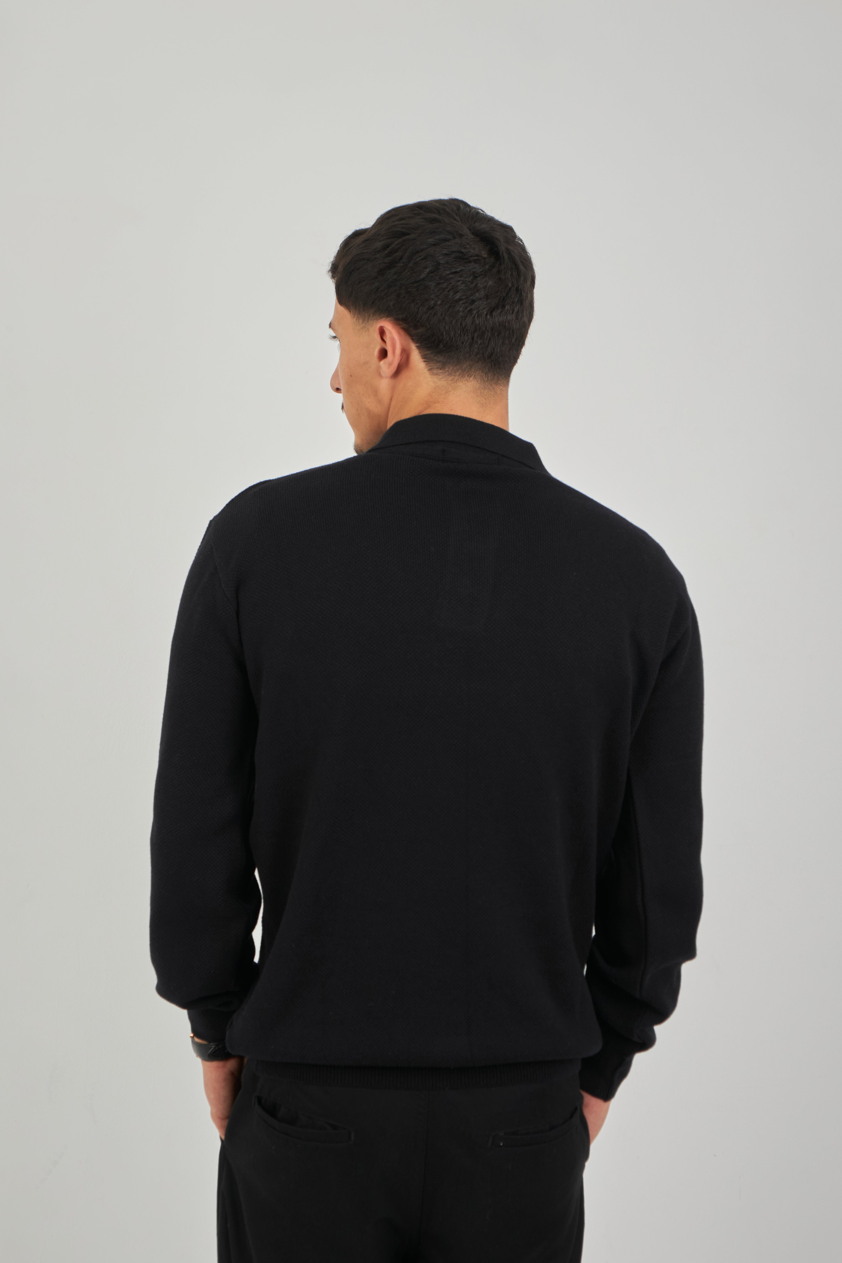 Cotton Knitted Polo pullover