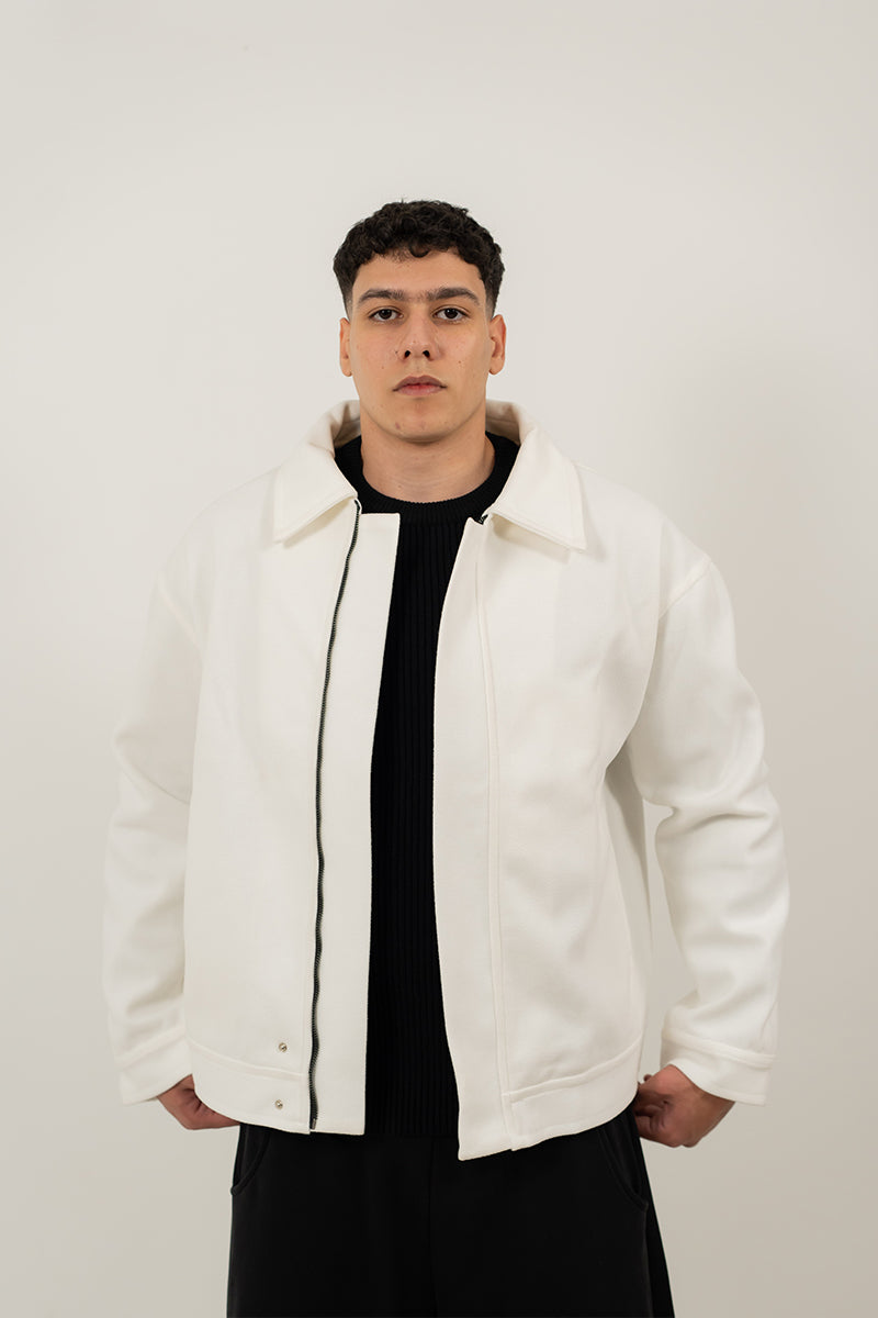 Boucle Textured Jacket Wool