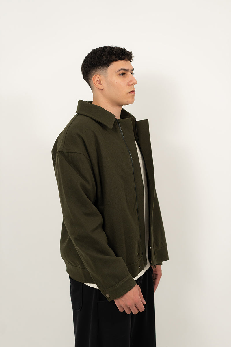 Boucle Textured Jacket Wool