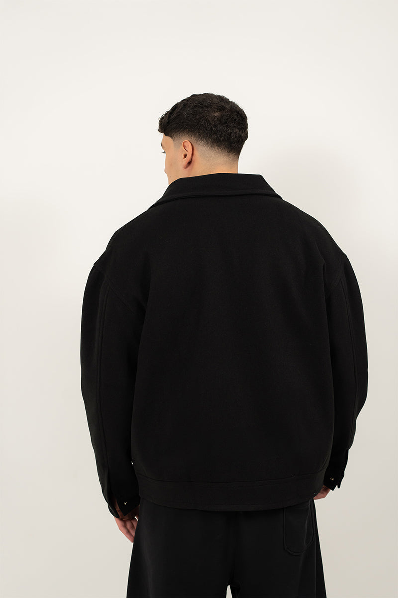 Boucle Textured Jacket Wool