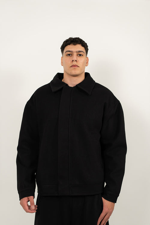 Boucle Textured Jacket Wool