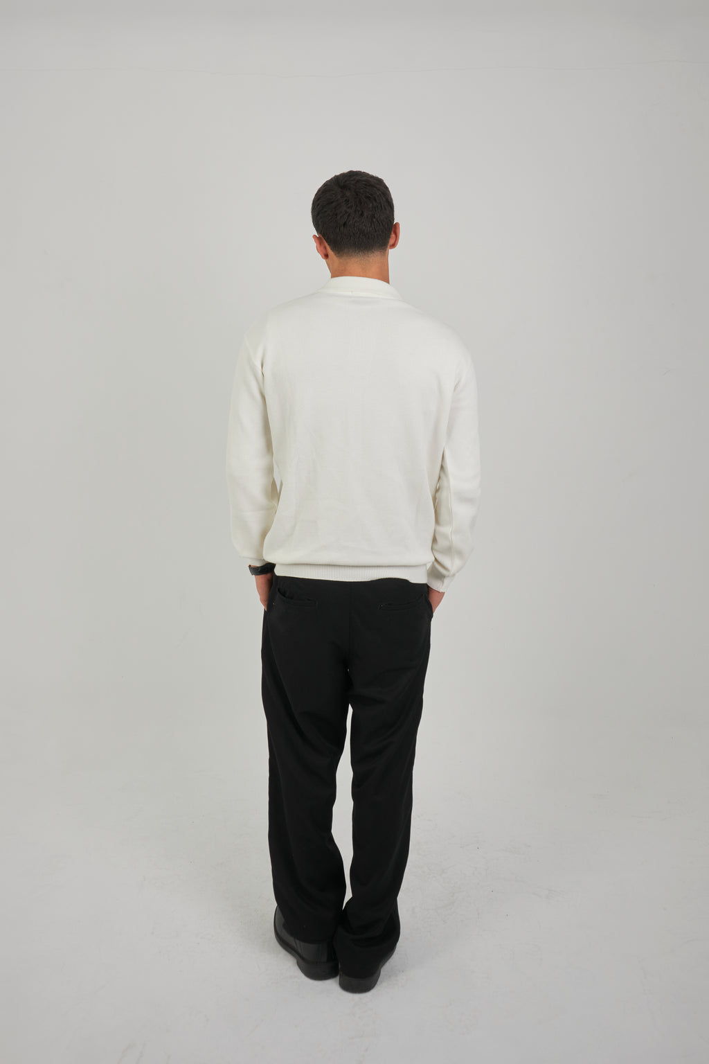 Cotton Knitted Polo pullover
